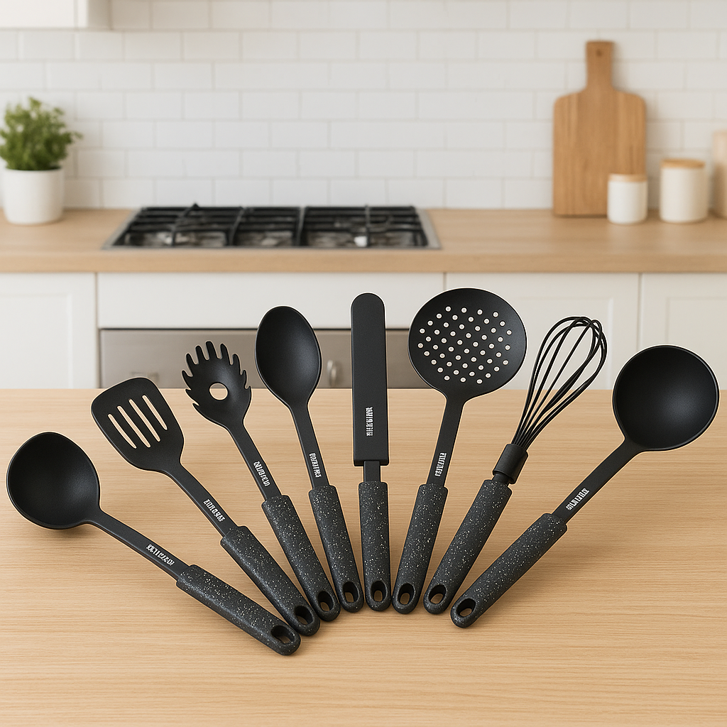 STONELINE Küchenutensilien Set 10-teilig – Kochbesteck aus Nylon
